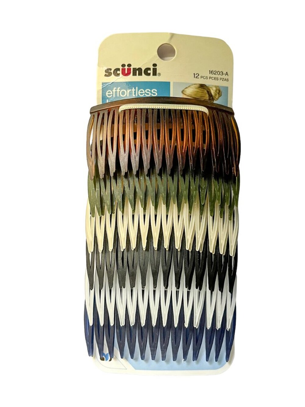 Y2K Scünci Side Combs | 2010s Retro Hair Accessories | NIP Set of 6